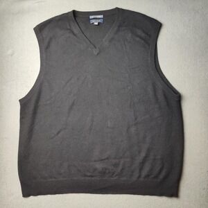 Club Room V-Neck Black Sweater Vest